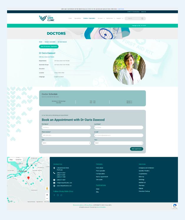 Portfolio-Chisty Shifa website - Nova Interaction